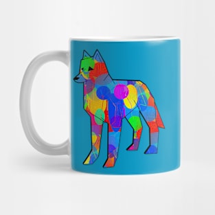 Colorful Wolf Mug